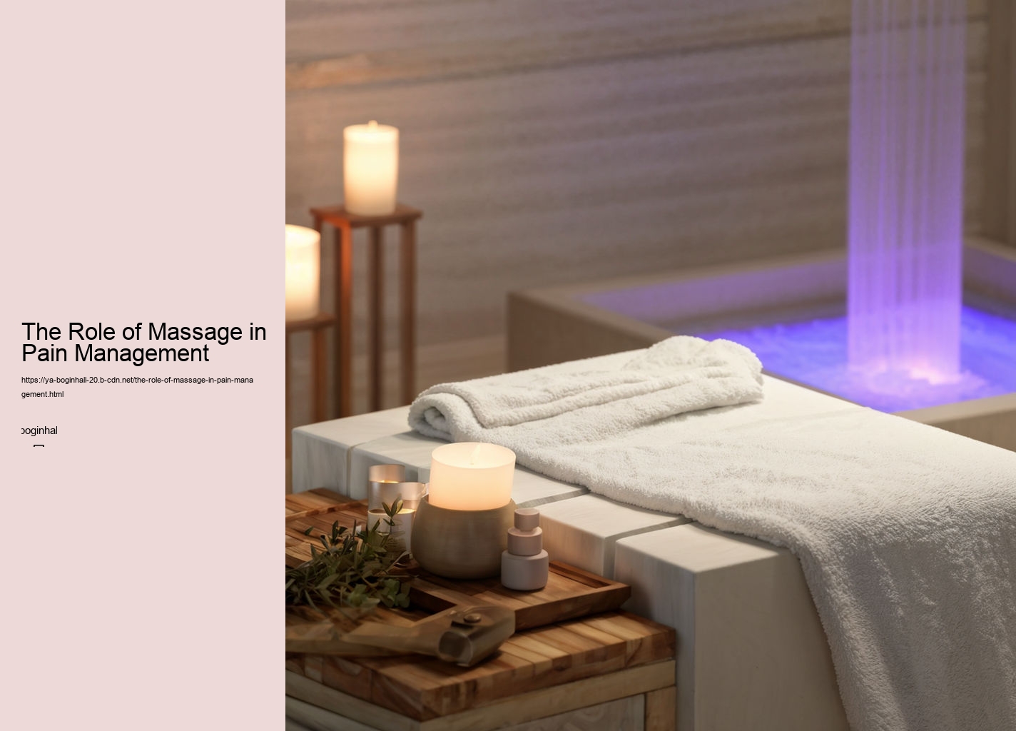 The Role of Massage in Pain Management